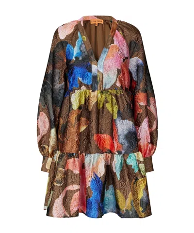 Stine Goya Voluminous Mini Dress In Multi