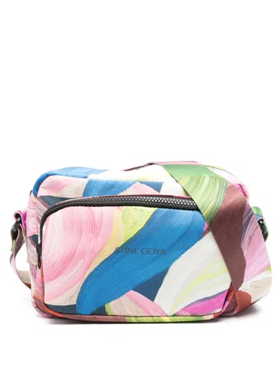Stine Goya Watercolour-print Cross Body Bag In Pink
