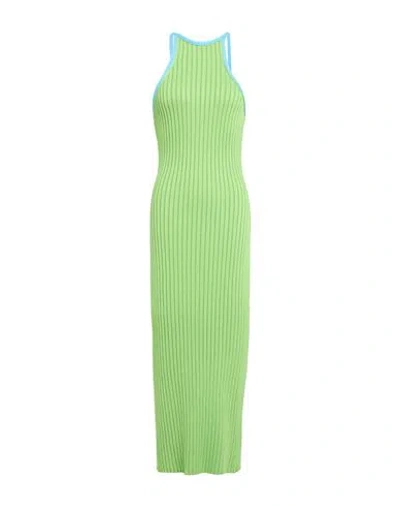 Stine Goya Woman Midi Dress Lime Green Size L Viscose, Polyamide