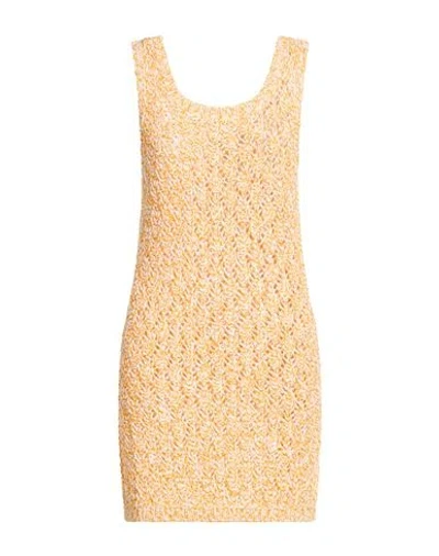 Stine Goya Woman Mini Dress Orange Size Xxs Cotton, Polyamide In Brown