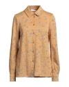 Stine Goya Woman Shirt Marigold Size M Viscose, Polyamide, Acrylic, Metallic Polyester In Yellow