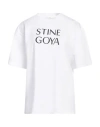 Stine Goya Woman T-shirt White Size L Cotton In White