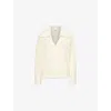 Stine Goya Long Sleeve Cropped Cardigan Sg Monogram In Monogram