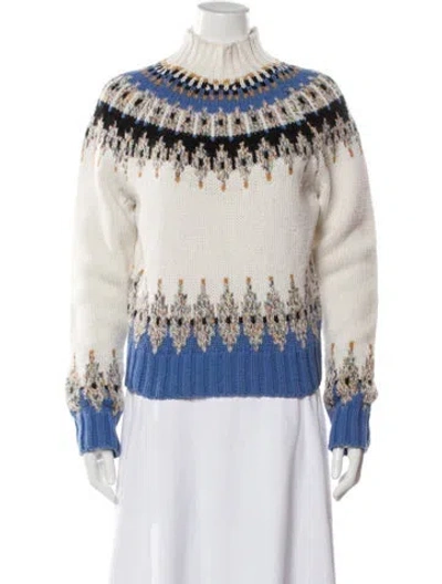 Pre-owned Stine Goya Wool Printed Sweater In Neutral