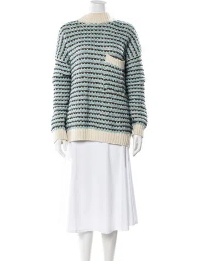 Pre-owned Stine Goya Wool Striped Sweater In Blue