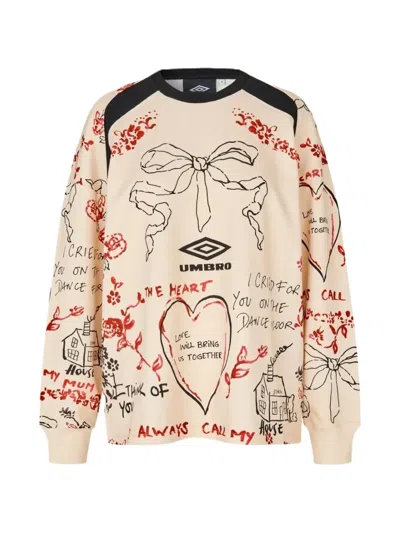Stine Goya I Cried For You On The Dancefloor Sweatshirt In Neutral