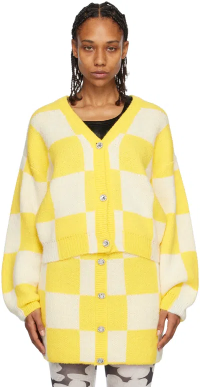 Stine Goya Amara Adonis Knit Cardigan In 4112 Sunrise Check