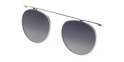 Sting Ast420n Clip-on Only Polarized 579p Men's Sunglasses Silver Size 50