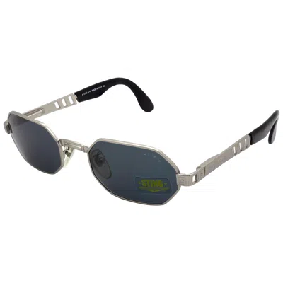Pre-owned Sting Hexagonal Vintage Sunglasses By , Italy In Black