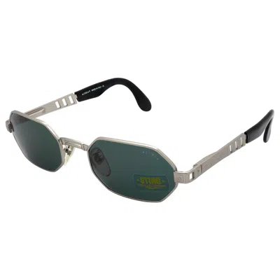 Pre-owned Sting Hexagonal Vintage Sunglasses, Italy In Black