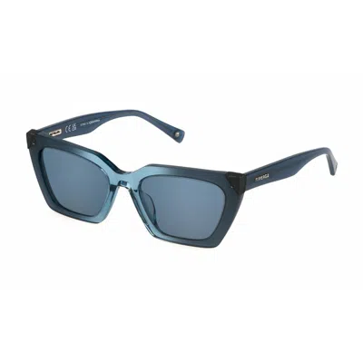 Sting Ladies' Sunglasses  Sst495-5506pe  55 Mm Gbby2 In Blue