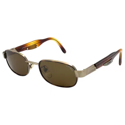 Pre-owned Sting Rectangular Vintage Sunglasses, Italy In Brown