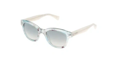 Sting Ss6537 Nkwx Women's Sunglasses Blue Size 50 In Green