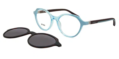 Sting Ssj706 With Clip-on Men's Glasses, Blue, Size 48