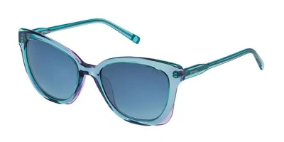 Sting Sst011 9j4x Men's Sunglasses Green Size 54