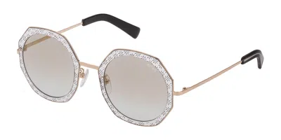 Sting Sst213v 300x Women's Sunglasses Gold Size 51