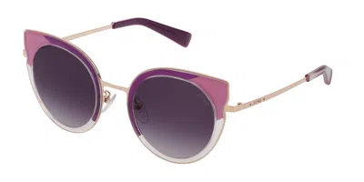 Sting Sst324 07pw Men's Sunglasses Pink Size 50