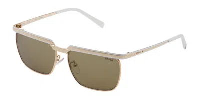 Sting Sst358 361g Men's Sunglasses Gold Size 58
