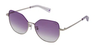 Sting Sst362 Charming 8 0492 Men's Sunglasses Purple Size 56