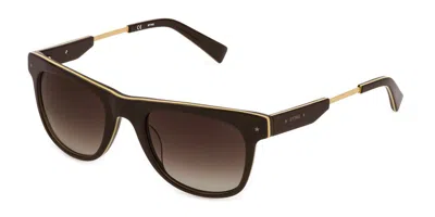 Sting Sst383 0aah Occhiali Da Sole Marroni Per Uomo In Brown
