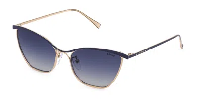 Sting Sst386 0309 Men's Sunglasses Blue Size 56