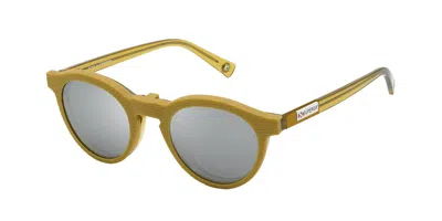 Sting Sst437 Polarized U84x Men's Sunglasses Yellow Size 48