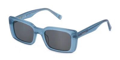 Sting Sst477 0939 Men's Sunglasses Blue Size 51