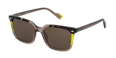 Sting Sst515 0d57 Men's Sunglasses Brown Size 53