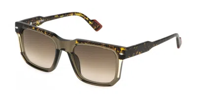 Sting Sst518v 090y Men's Sunglasses Green Size 52