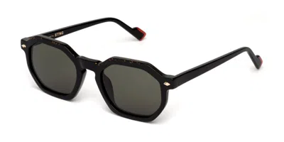 Sting Sst520 0700 Men's Sunglasses Black Size 51