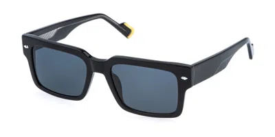 Sting Sst557 0700 Occhiali Da Sole Neri Per Uomo In Black