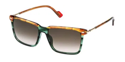 Sting Sst560v 0vbt Occhiali Da Sole Verdi Per Uomo