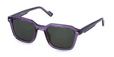Sting Sst570 0g42 Men's Sunglasses Purple Size 53 In Blue
