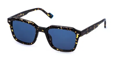 Sting Sst570v 09bc Men's Sunglasses Tortoiseshell Size 53 In Black