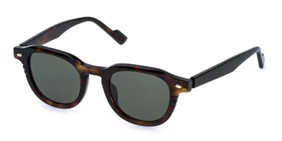 Sting Sst578 0790 Men's Sunglasses Tortoiseshell Size 48 In Brown