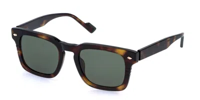 Sting Sst579 0790 Men's Sunglasses Tortoiseshell Size 51 In Black
