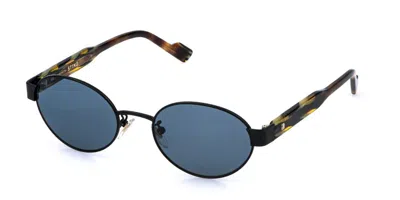 Sting Sst599 0531 Men's Sunglasses Black Size 53 In Blue
