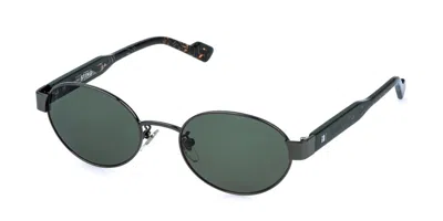 Sting Sst599 0568 Men's Sunglasses Grey Size 53 In Green