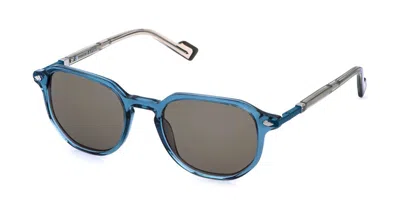 Sting Sst601 T31y Men's Sunglasses Blue Size 51