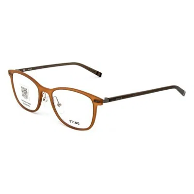 Sting Unisex' Spectacle Frame  Vst203510m16 Gbby2 In Brown