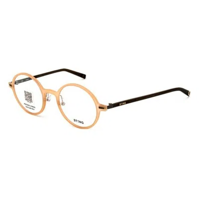 Sting Unisex' Spectacle Frame  Vst204467t1m Gbby2 In Gold