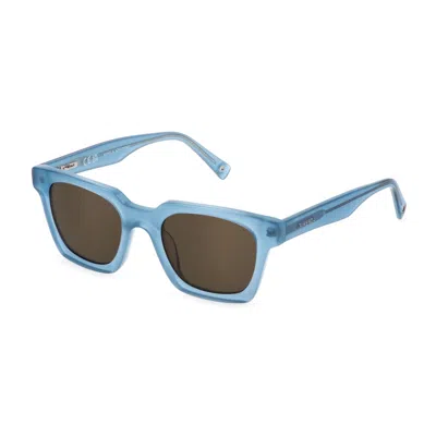Sting Unisex Sunglasses  Sst476-490939  49 Mm Gbby2 In Blue