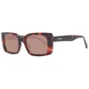 Sting Brown Unisex Sunglasses In Brown