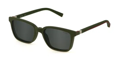 Sting Usj722 With Clip-on Men's Glasses, Green, Size 49