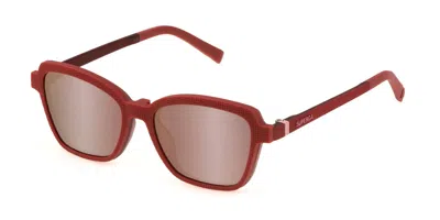 Sting Usj729 With Clip-on Women's Glasses, Red, Size 49