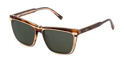 Sting Ust453 With Clip-on 09w2 Men's Glasses Tortoiseshell Size 54 - Free Lenses - Blue Light Block Availa In Brown