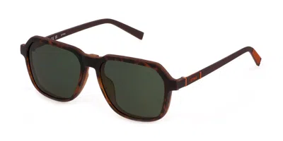 Sting Ust473 With Clip-on Men's Glasses, Tortoiseshell, Size 54 In Brown