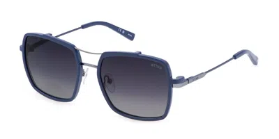 Sting Ust474 With Clip-on 8a3p Men's Glasses Blue Size 56 - Free Lenses - Blue Light Block Available