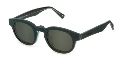 Sting Ust481 With Clip-on Men's Glasses, Green, Size 47