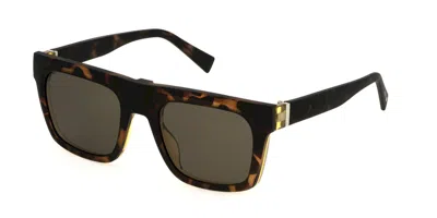 Sting Ust482 With Clip-on 6a9p Men's Glasses Yellow Size 52 - Free Lenses - Blue Light Block Available